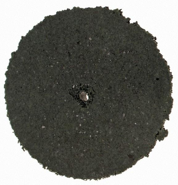 Cratex - 1" Diam x 1/16" Hole x 1/8" Thick, Surface Grinding Wheel - Silicon Carbide, Coarse Grade, Rubber Bond, No Recess - Apex Tool & Supply