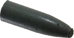 Cratex - 9/32" Max Diam x 1" Long, Cone, Rubberized Point - Coarse Grade, Silicon Carbide, 1/16" Arbor Hole, Unmounted - Apex Tool & Supply
