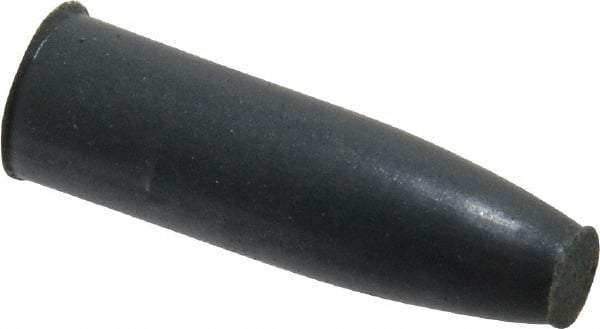 Cratex - 9/32" Max Diam x 1" Long, Cone, Rubberized Point - Very Fine Grade, Silicon Carbide, 1/16" Arbor Hole, Unmounted - Apex Tool & Supply