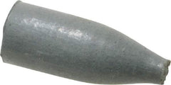 Cratex - 3/8" Max Diam x 1" Long, Cone, Rubberized Point - Coarse Grade, Silicon Carbide, 1/8" Arbor Hole, Unmounted - Apex Tool & Supply