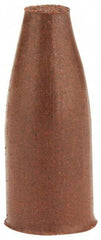 Cratex - 3/8" Max Diam x 1" Long, Cone, Rubberized Point - Fine Grade, Silicon Carbide, 1/8" Arbor Hole, Unmounted - Apex Tool & Supply