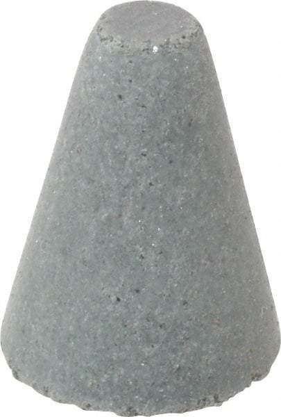 Cratex - 5/8" Max Diam x 7/8" Long, Taper, Rubberized Point - Coarse Grade, Silicon Carbide, 1/8" Arbor Hole, Unmounted - Apex Tool & Supply