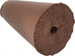 Cratex - 5/8" Max Diam x 7/8" Long, Taper, Rubberized Point - Fine Grade, Silicon Carbide, 1/8" Arbor Hole, Unmounted - Apex Tool & Supply