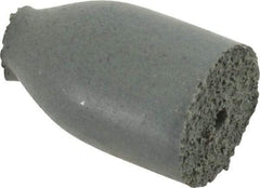 Cratex - 1/2" Max Diam x 7/8" Long, Cone, Rubberized Point - Coarse Grade, Silicon Carbide, 1/8" Arbor Hole, Unmounted - Apex Tool & Supply