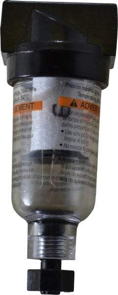 Parker - 1/4" Port, 20 CFM Coalescing Filter - Polycarbonate Bowl, Manual Drain, 150 Max psi - Apex Tool & Supply