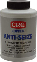 CRC - 8 oz Bottle General Purpose Anti-Seize Lubricant - Copper, -95 to 1,800°F, Bronze, Water Resistant - Apex Tool & Supply