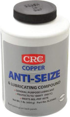 CRC - 16 oz Bottle General Purpose Anti-Seize Lubricant - Copper, -95 to 1,800°F, Bronze, Water Resistant - Apex Tool & Supply