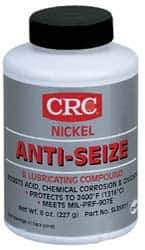 CRC - 8 oz Bottle High Temperature Anti-Seize Lubricant - Nickel, -95 to 2,400°F, Gray, Water Resistant - Apex Tool & Supply