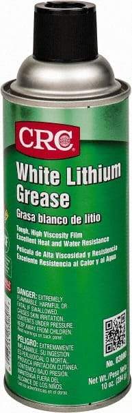 CRC - 16 oz Aerosol Lithium General Purpose Grease - Off White, 300°F Max Temp, NLGIG 2, - Apex Tool & Supply