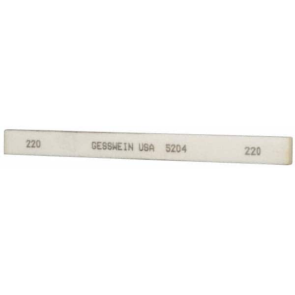 220 Grit Aluminum Oxide Rectangular Polishing Stone Very Fine Grade, 1/2″ Wide x 6″ Long x 1/4″ Thick, Oil Filled