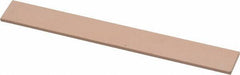 Made in USA - 600 Grit Aluminum Oxide Rectangular Polishing Stone - Super Fine Grade, 1/2" Wide x 4" Long x 1/16" Thick - Apex Tool & Supply