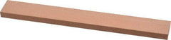 Made in USA - 220 Grit Aluminum Oxide Rectangular Polishing Stone - Very Fine Grade, 3/4" Wide x 6" Long x 1/4" Thick - Apex Tool & Supply