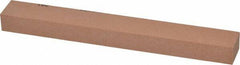 Made in USA - 180 Grit Aluminum Oxide Rectangular Polishing Stone - Very Fine Grade, 3/4" Wide x 6" Long x 1/2" Thick - Apex Tool & Supply