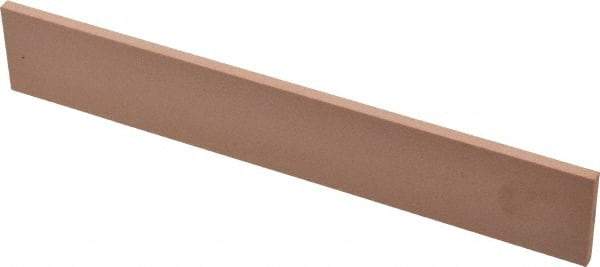 Made in USA - 220 Grit Aluminum Oxide Rectangular Polishing Stone - Very Fine Grade, 1" Wide x 6" Long x 1/8" Thick - Apex Tool & Supply