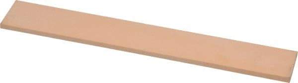 Made in USA - 600 Grit Aluminum Oxide Rectangular Polishing Stone - Super Fine Grade, 1" Wide x 6" Long x 1/8" Thick - Apex Tool & Supply