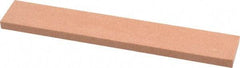 Made in USA - 120 Grit Aluminum Oxide Rectangular Polishing Stone - Fine Grade, 1" Wide x 6" Long x 1/4" Thick - Apex Tool & Supply