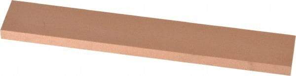 Made in USA - 220 Grit Aluminum Oxide Rectangular Polishing Stone - Very Fine Grade, 1" Wide x 6" Long x 1/4" Thick - Apex Tool & Supply