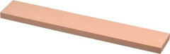 Made in USA - 320 Grit Aluminum Oxide Rectangular Polishing Stone - Extra Fine Grade, 1" Wide x 6" Long x 1/4" Thick - Apex Tool & Supply