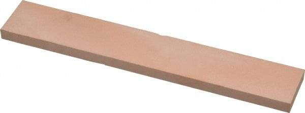 Made in USA - 400 Grit Aluminum Oxide Rectangular Polishing Stone - Super Fine Grade, 1" Wide x 6" Long x 1/4" Thick - Apex Tool & Supply