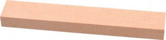 Made in USA - 180 Grit Aluminum Oxide Rectangular Polishing Stone - Very Fine Grade, 1" Wide x 6" Long x 1/2" Thick - Apex Tool & Supply
