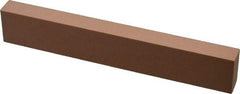 Made in USA - 220 Grit Aluminum Oxide Rectangular Polishing Stone - Very Fine Grade, 1" Wide x 6" Long x 1/2" Thick - Apex Tool & Supply