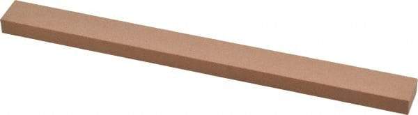 Made in USA - 320 Grit Aluminum Oxide Rectangular Polishing Stone - Extra Fine Grade, 1/2" Wide x 6" Long x 1/4" Thick - Apex Tool & Supply