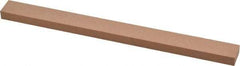 Made in USA - 320 Grit Aluminum Oxide Rectangular Polishing Stone - Extra Fine Grade, 1/2" Wide x 6" Long x 1/4" Thick - Apex Tool & Supply