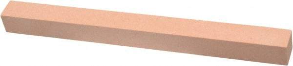 Made in USA - 220 Grit Aluminum Oxide Square Polishing Stone - Very Fine Grade, 1/2" Wide x 6" Long x 1/2" Thick - Apex Tool & Supply