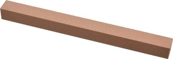 Made in USA - 320 Grit Aluminum Oxide Square Polishing Stone - Extra Fine Grade, 1/2" Wide x 6" Long x 1/2" Thick - Apex Tool & Supply