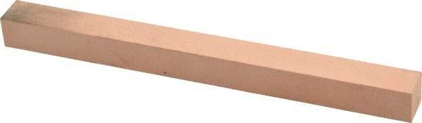 Made in USA - 400 Grit Aluminum Oxide Square Polishing Stone - Super Fine Grade, 1/2" Wide x 6" Long x 1/2" Thick - Apex Tool & Supply