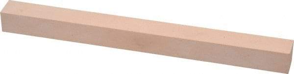Made in USA - 600 Grit Aluminum Oxide Square Polishing Stone - Super Fine Grade, 1/2" Wide x 6" Long x 1/2" Thick - Apex Tool & Supply