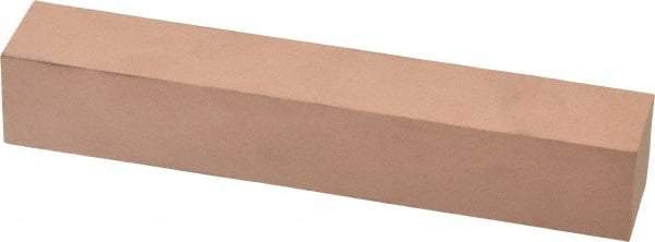 Made in USA - 320 Grit Aluminum Oxide Square Polishing Stone - Extra Fine Grade, 1" Wide x 6" Long x 1" Thick - Apex Tool & Supply