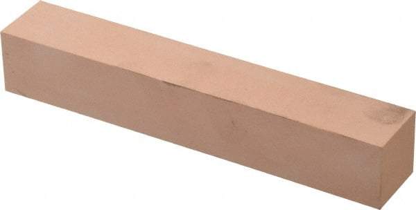 Made in USA - 400 Grit Aluminum Oxide Square Polishing Stone - Super Fine Grade, 1" Wide x 6" Long x 1" Thick - Apex Tool & Supply