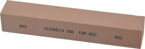 Made in USA - 600 Grit Aluminum Oxide Square Polishing Stone - Super Fine Grade, 1" Wide x 6" Long x 1" Thick - Apex Tool & Supply
