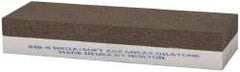 Norton - 6" Long x 2" Wide x 1" Thick, Aluminum Oxide Sharpening Stone - Rectangle, Coarse, Extra Fine Grade - Apex Tool & Supply
