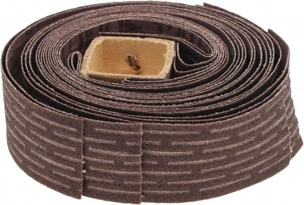 Merit Abrasives - 120 Grit, Scored Surface, Aluminum Oxide Flap Wheel Refill - Fine Grade, 1-1/4" Trim Length x 1" Wide - Apex Tool & Supply