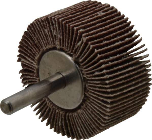Standard Abrasives - 3-1/2 Inch Diameter, 60 Grit Aluminum Oxide Flapwheel - 5/8 Inch Hole, 1-1/2 Inch Wide, Coated, Medium Grade, 12,000 Max RPM - Apex Tool & Supply