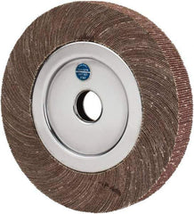 Value Collection - 8" Diam, 80 Grit Aluminum Oxide Unmounted Flap Wheel - 1" Hole, 1" Wide, Coated, Medium Grade, 4,800 Max RPM - Apex Tool & Supply