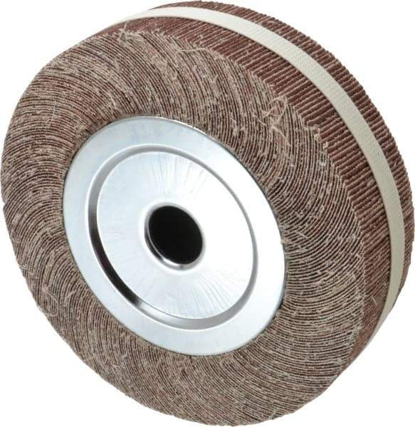 Value Collection - 8" Diam, 60 Grit Aluminum Oxide Unmounted Flap Wheel - 1" Hole, 2" Wide, Coated, Medium Grade, 4,800 Max RPM - Apex Tool & Supply