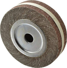 Value Collection - 8" Diam, 120 Grit Aluminum Oxide Unmounted Flap Wheel - 1" Hole, 2" Wide, Coated, Fine Grade, 4,800 Max RPM - Apex Tool & Supply