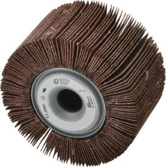 Norton - 3-1/2" Diam, 80 Grit Aluminum Oxide Unmounted Flap Wheel - 5/8" Hole, 2" Wide, Coated, Medium Grade, 12,000 Max RPM - Apex Tool & Supply