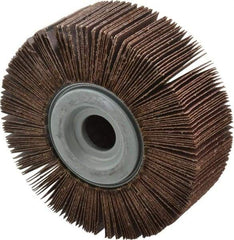 Norton - 6" Diam, 60 Grit Aluminum Oxide Unmounted Flap Wheel - 1" Hole, 2" Wide, Coated, Medium Grade, 6,200 Max RPM , Cloth Backing - Apex Tool & Supply