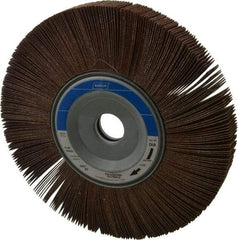 Norton - 8" Diam, 80 Grit Aluminum Oxide Unmounted Flap Wheel - 1" Hole, 1" Wide, Coated, Medium Grade, 4,700 Max RPM , Cloth Backing - Apex Tool & Supply