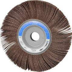 Norton - 8" Diam, 60 Grit Aluminum Oxide Unmounted Flap Wheel - 1" Hole, 1" Wide, Coated, Medium Grade, 4,700 Max RPM - Apex Tool & Supply