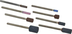 Grier Abrasives - 8 Piece Aluminum Oxide Vitrified Mounted Stone Abrasive Point Set - Includes Shapes W144, W145, W146, W153, W160, W162, W163 & W176 - Apex Tool & Supply