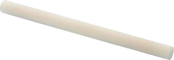 Made in USA - 3" Long x 1/4" Diam x 1/4" Thick, Novaculite Sharpening Stone - Round, Ultra Fine Grade - Apex Tool & Supply