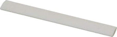 Made in USA - 3" Long x 1/2" Wide x 3/16" Thick, Novaculite Sharpening Stone - Oval, Ultra Fine Grade - Apex Tool & Supply