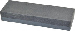 Made in USA - 6" Long x 2" Wide x 1" Thick, Silicon Carbide Sharpening Stone - Rectangle, Coarse, Fine Grade - Apex Tool & Supply