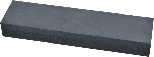 Made in USA - 8" Long x 2" Wide x 1" Thick, Silicon Carbide Sharpening Stone - Rectangle, Coarse, Fine Grade - Apex Tool & Supply