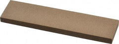Made in USA - 4" Long x 1" Wide x 1/4" Thick, Aluminum Oxide Sharpening Stone - Rectangle, Medium Grade - Apex Tool & Supply